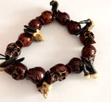 Punk Skeleton Skulls Tooth Bracelet Vintage Jewelry Birthday Gift