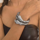 Punk Snake Chain Bracelet Goth Necklace for Women Men Hip Hop Choker