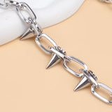Punk Spike Rivet Tassel Keychain Jeans Decor Pants Chain
