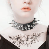 Punk Spike Rivets Stud Choker Necklace Gothic Collar Harajuku Anime Girl X636c