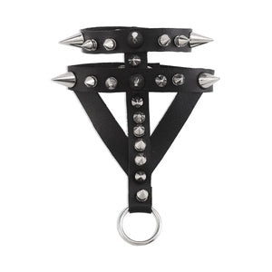 Punk Spiked Bracelet for Women Girls Goth Leather Cuff Bracelet