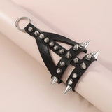 Punk Spiked Bracelet for Women Girls Goth Leather Cuff Bracelet