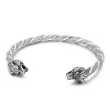 Punk Stainless Gothic Snake Steel Animal Bangles Wolf