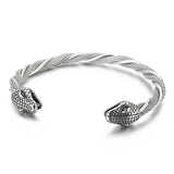 Punk Stainless Gothic Snake Steel Animal Bangles Wolf