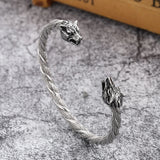 Punk Stainless Gothic Snake Steel Animal Bangles Wolf