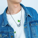 Punk Stainless Steel Handcuffs Pendant Necklace For Man