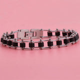 Punk Stainless Steel Bracelet Men Biker Chain Bracelets
