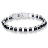 Punk Stainless Steel Bracelet Men Biker Chain Bracelets