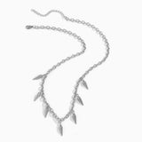 Punk Stainless Steel Chains Cone Pendants Necklace Hip Hop Choker Collar