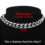 Punk Stainless Steel Choker Necklace for Women