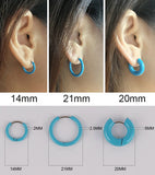 Punk Stainless Steel Hoop Earrings