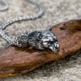 Punk Stainless Steel Lion Head Necklace Hip-hop Jewelry