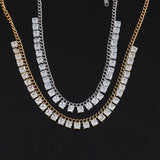 Geometric Punk Stainless Steel Necklace for Women