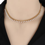 Geometric Punk Stainless Steel Necklace for Women