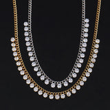 Geometric Punk Stainless Steel Necklace for Women