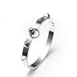 Punk Stainless Steel Rivets Charm Bracelets Circle Cuff bangles