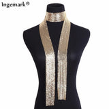 Punk Statement Long Choker Necklace for Women