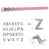 Punk Letters Choker Pink Leather Belt Collar