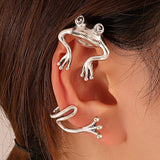 Punk Flying Dragon Frog Clip-On Ear Cuff Gothic Jewelry