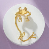 Punk Flying Dragon Frog Clip-On Ear Cuff Gothic Jewelry