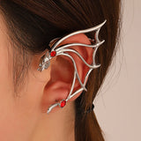 Punk Flying Dragon Frog Clip-On Ear Cuff Gothic Jewelry