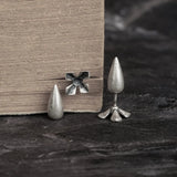 Gothic Carrot Earrings 925 Sterling Silver Real Ear Cuffs Women