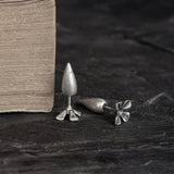Gothic Carrot Earrings 925 Sterling Silver Real Ear Cuffs Women
