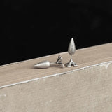 Gothic Carrot Earrings 925 Sterling Silver Real Ear Cuffs Women