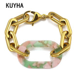 Punk Style Chain Link Bracelets for Women