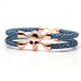 Punk Style Devil Fish Skull Leather Bracelet Jewelry