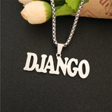 Punk Style Name Pendant Necklace Personalized Jewelry Gift