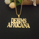 Punk Style Name Pendant Necklace Personalized Jewelry Gift