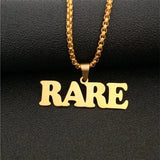 Punk Style Name Pendant Necklace Personalized Jewelry Gift
