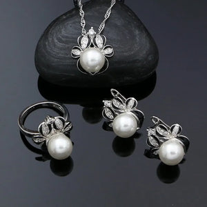 Punk Style Enamel Jewelry Set 925 Sterling Silver for Girls