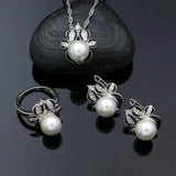 Punk Style Enamel Jewelry Set 925 Sterling Silver for Girls