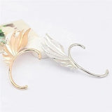 Punk Fairy Chain Ear Cuff Wings Earrings Clip Man Woman Gift