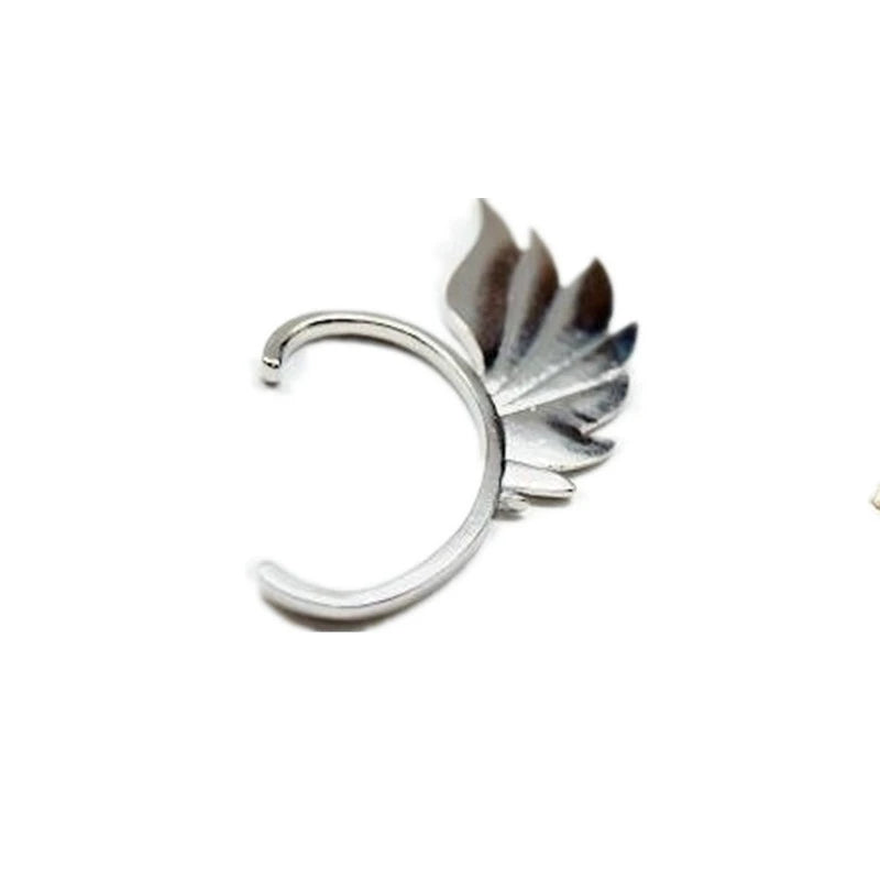 Punk Fairy Chain Ear Cuff Wings Earrings Clip Man Woman Gift