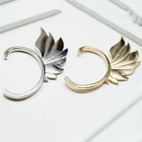 Punk Fairy Chain Ear Cuff Wings Earrings Clip Man Woman Gift