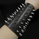Punk Style Rivet Bracelet Leather Bangle Party Dancing Camping Hiking Jewelry