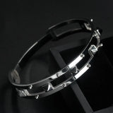 Punk Style Rivets Stainless Steel Bracelet Bangle