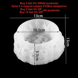 Punk Style Skull Ashtray Craft Mold for DIY Making