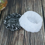 Punk Style Skull Ashtray Craft Mold for DIY Making
