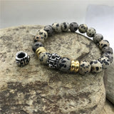 Skull Head Cross Beads 5mm Hole Stainless Steel Big Hole Beads