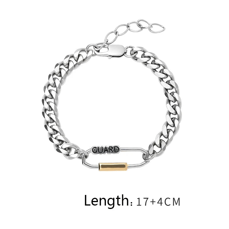 Thick Chain Mountaineering Buckle Bracelet Nightclub Personality