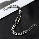 Thick Chain Mountaineering Buckle Bracelet Nightclub Personality