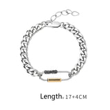 Thick Chain Mountaineering Buckle Bracelet Nightclub Personality