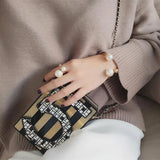 Punk Style Double Pearl Beads Cuff Bracelet for Women