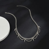 Punk Thick Chain with Spike Pendant Necklace Men Hip Hop Choker