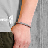 Punk Metal Weaving Bracelet for Men Women
