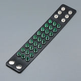 Punk Three-Row Rivet Bracelet Hip-Hop Rock Men Women Street Bangle